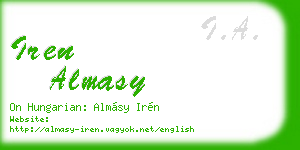 iren almasy business card