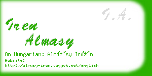 iren almasy business card